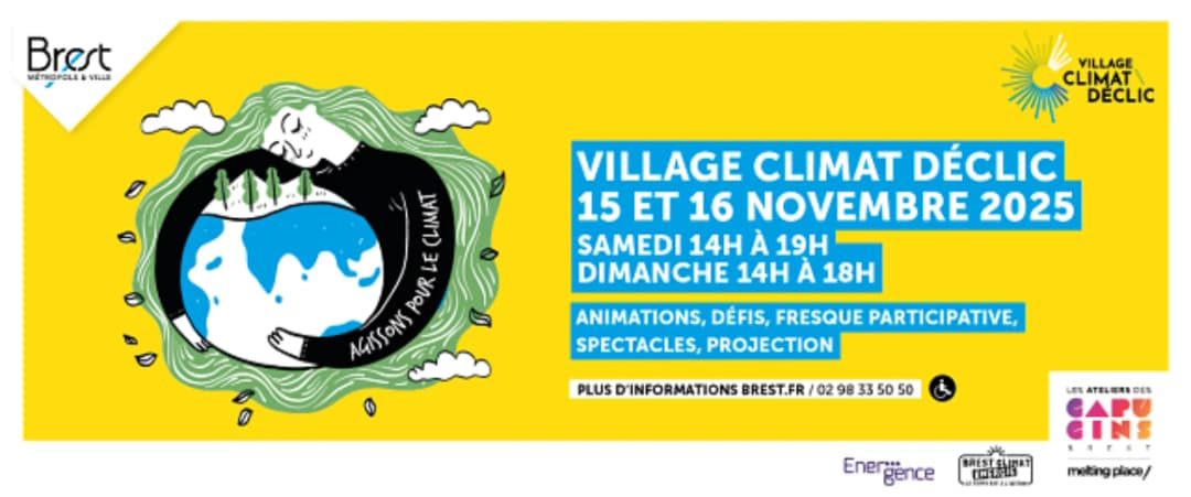 Village Climat Déclic 2025 à Brest : 2 Jours Gratuits pour Agir pour le Climat !
