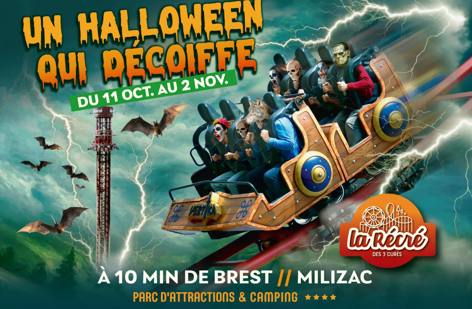 La Récré des 3 Curés Halloween 2025 | Nocturne & Feu d'Artifice